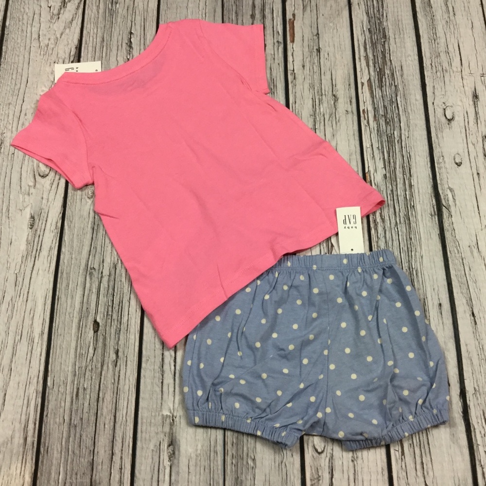 Gap Girls 12 18 2T Shirt & Shorts Outfit - Picture 4 of 4